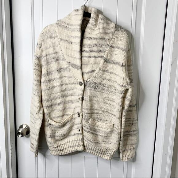 Schott NYC‎ Italian Yarn Shawl Collar wool blend sweater cardigan size small men - Picture 1 of 5